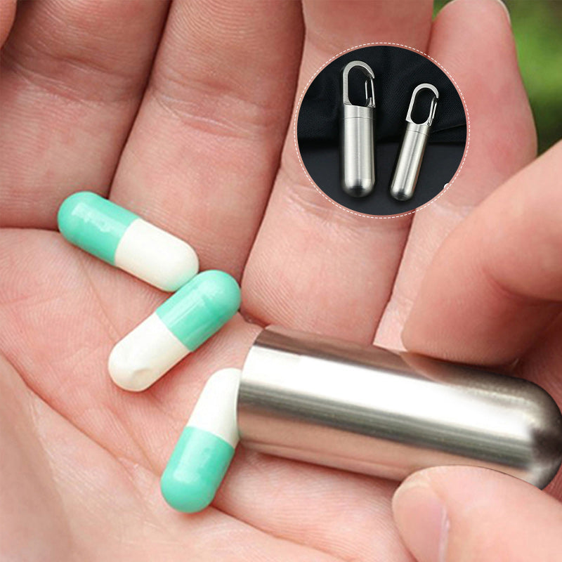Portable Stainless Steel Medicine Box