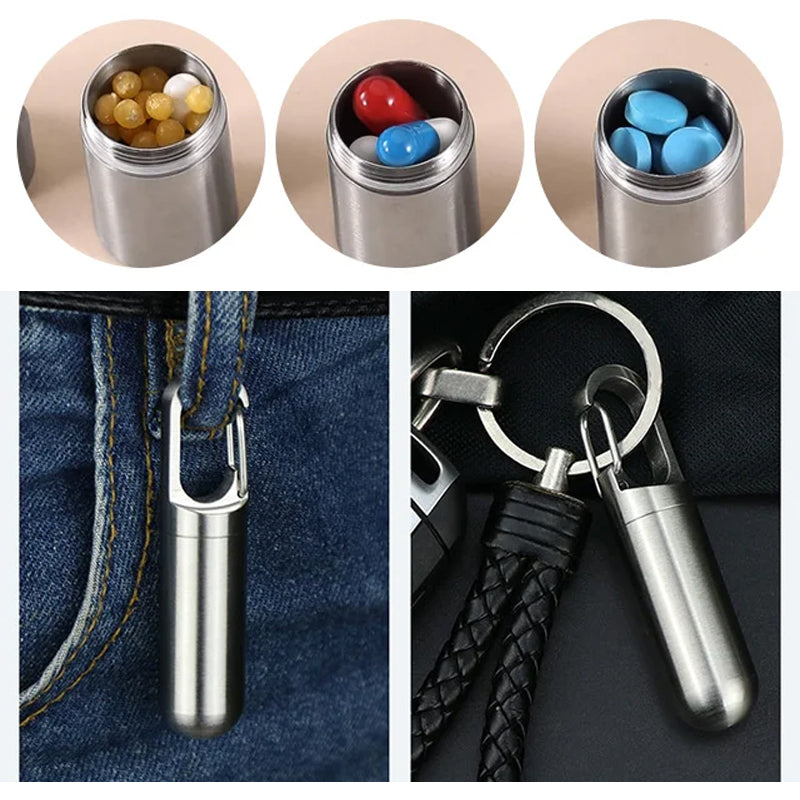 Portable Stainless Steel Medicine Box