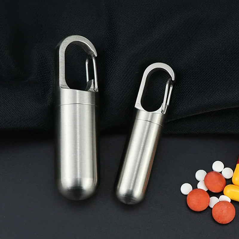 Portable Stainless Steel Medicine Box