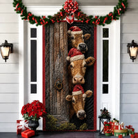 Printed 3D-Effect Christmas Door Cover