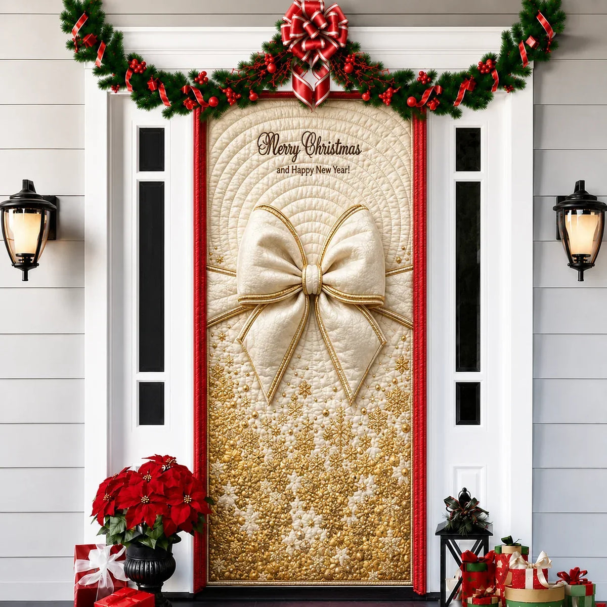 Printed 3D-Effect Christmas Door Cover