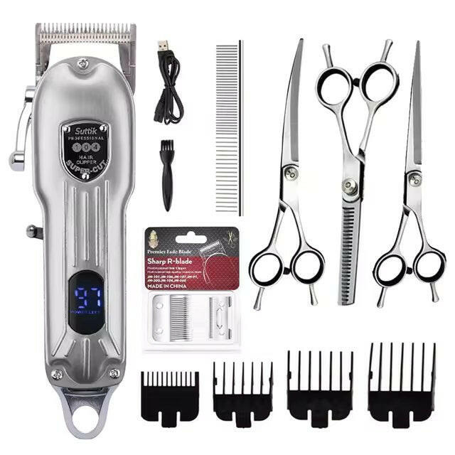 Professional Dog Grooming Kit with Clippers & Scissors