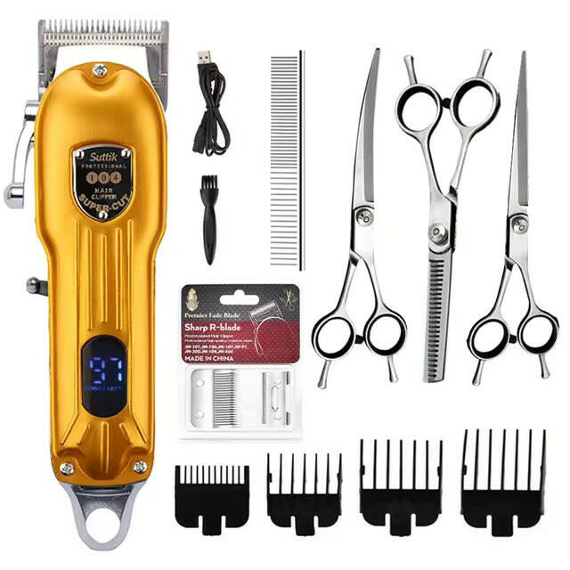 Professional Dog Grooming Kit with Clippers & Scissors
