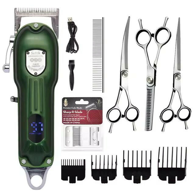 Professional Dog Grooming Kit with Clippers & Scissors