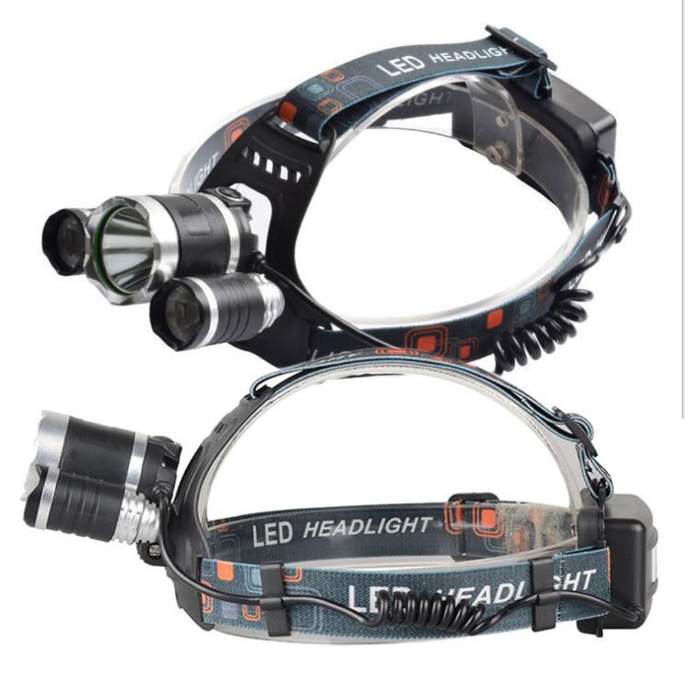 Professional LED Headlamp (5000 Lumens) - Multifunctional and USB Rechargeable