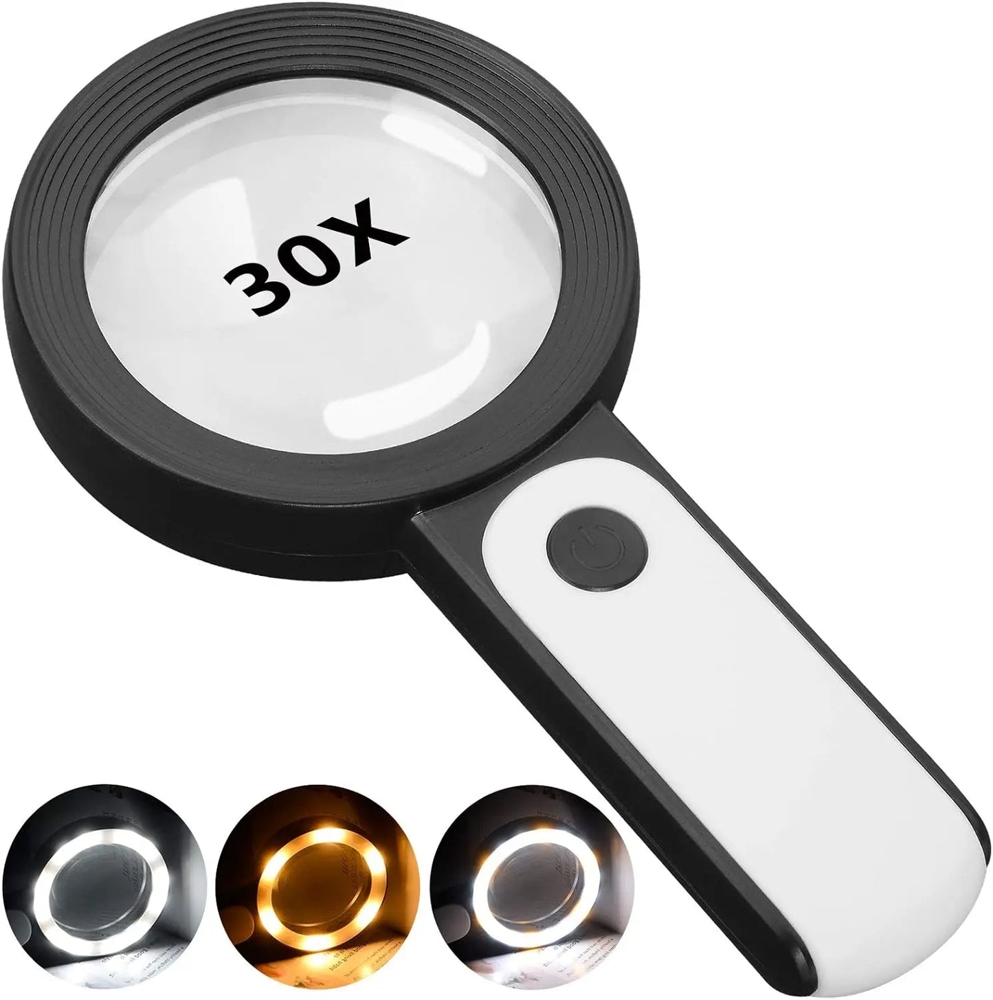 Professional LED Lighted Magnifying Glass – Ergonomic Optical Tool for Enthusiasts and Seniors – Ideal for Stylish Relaxation with Your Favorite Reading or Hobbies