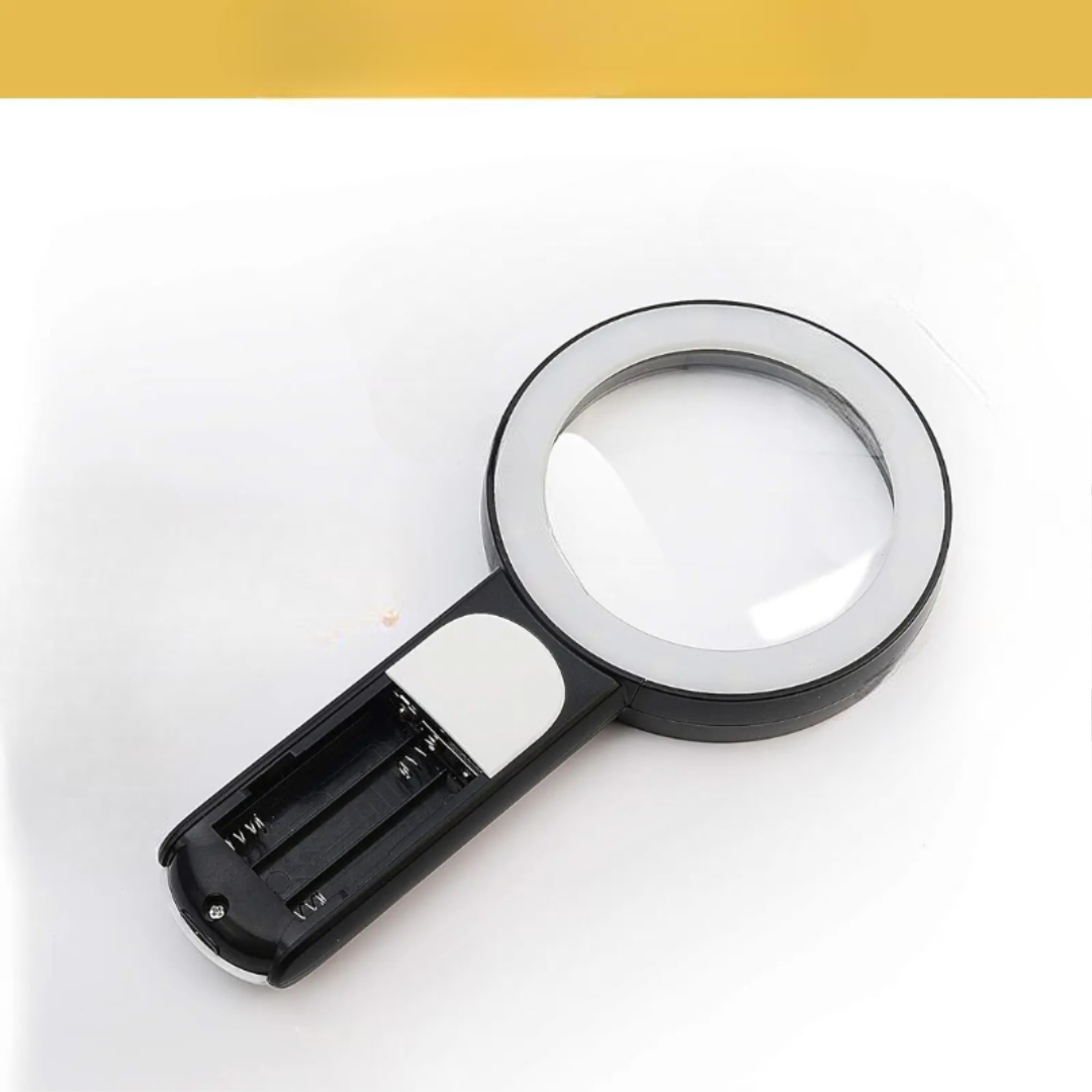 Professional LED Lighted Magnifying Glass – Ergonomic Optical Tool for Enthusiasts and Seniors – Ideal for Stylish Relaxation with Your Favorite Reading or Hobbies