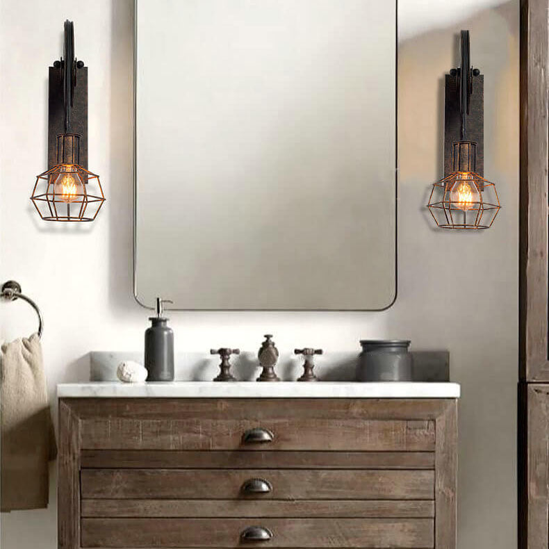 Pulley Wall Sconce - Vintage Iron Wall Light - Industrial Style Lighting - Image 2