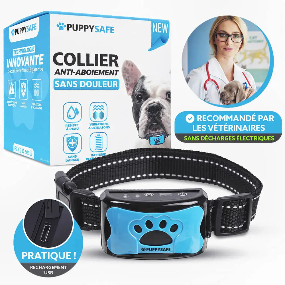 PuppySafe Anti-Bark Collar - Trains Your Dog - Pain-Free