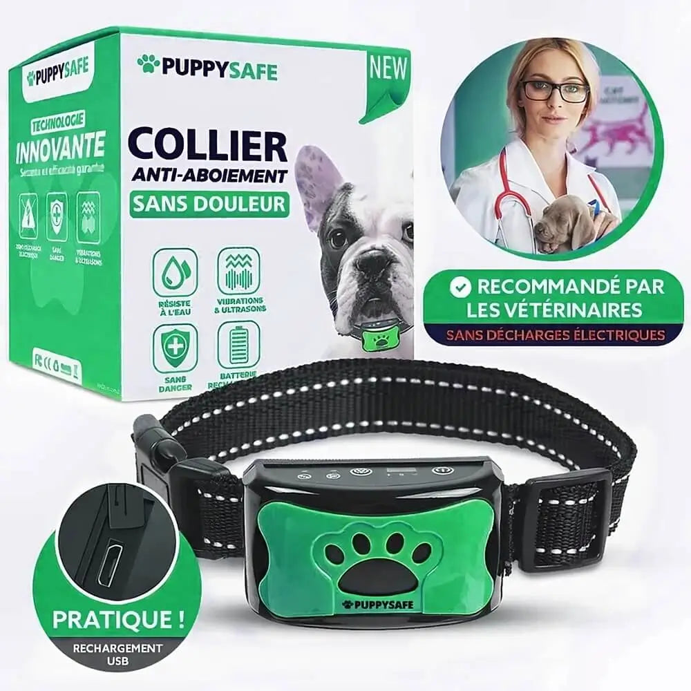 PuppySafe Anti-Bark Collar - Trains Your Dog - Pain-Free