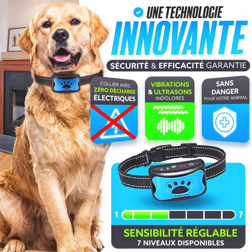 PuppySafe Anti-Bark Collar - Trains Your Dog - Pain-Free