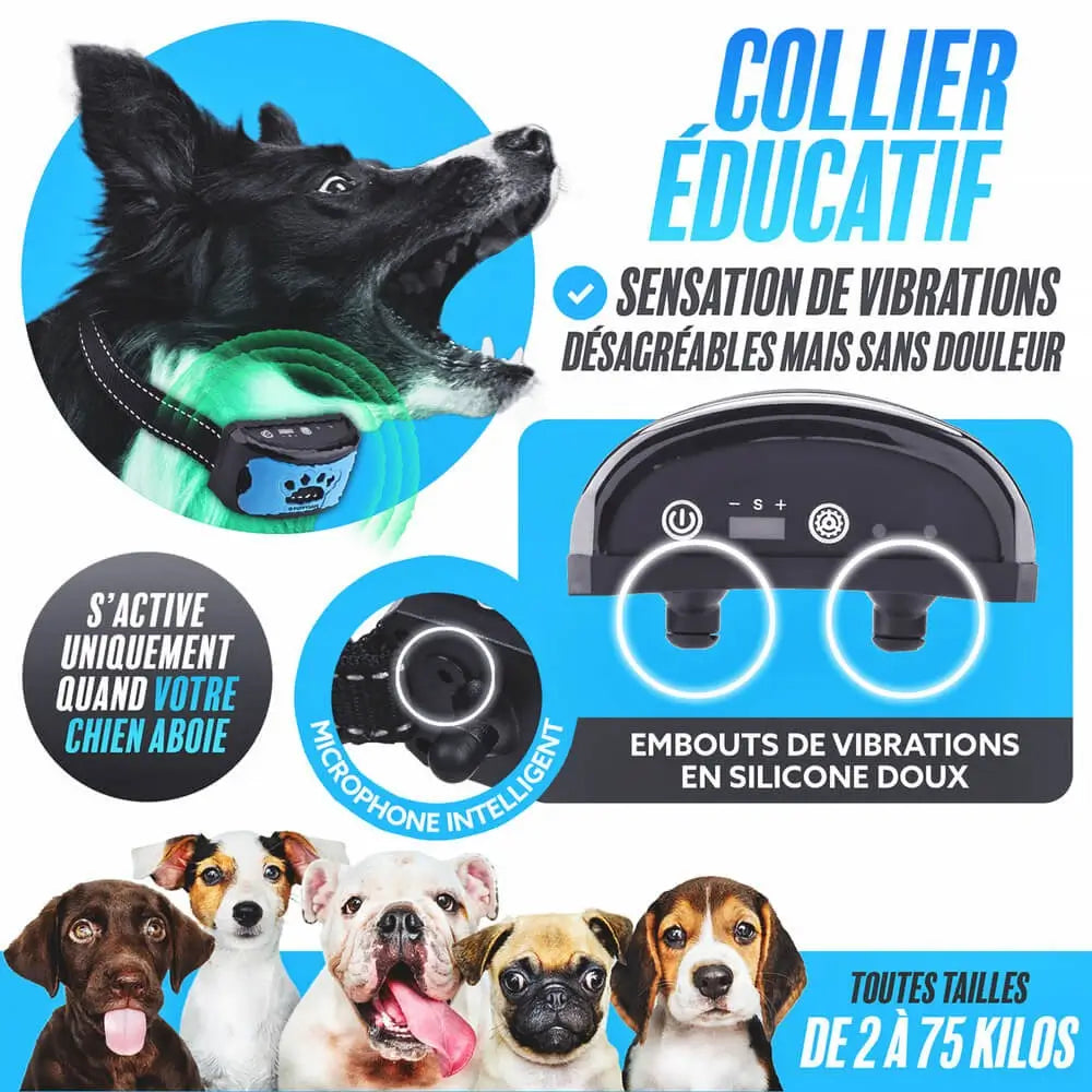 PuppySafe Anti-Bark Collar - Trains Your Dog - Pain-Free