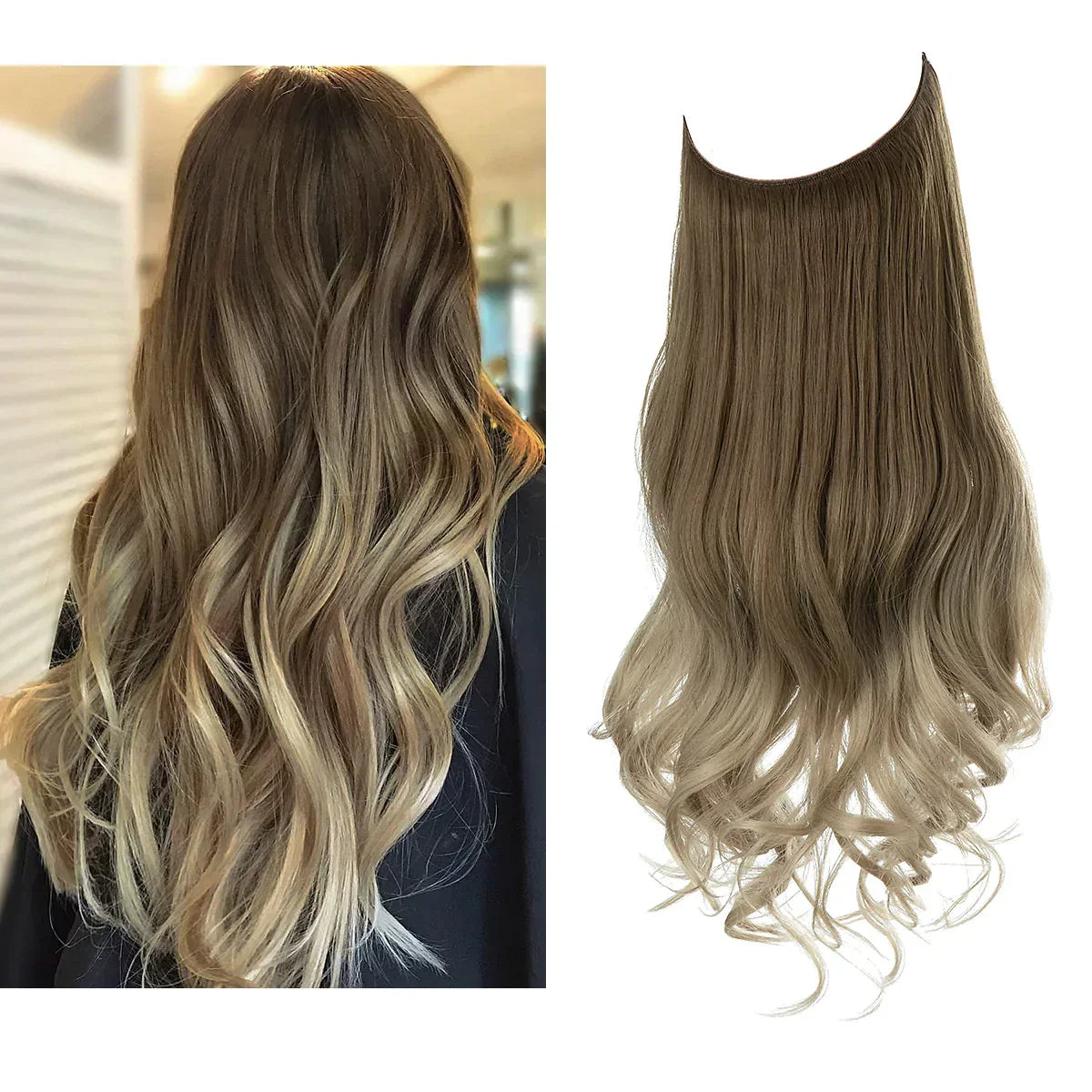Real Human Hair Extensions - Brown & Blonde Hair Extensions