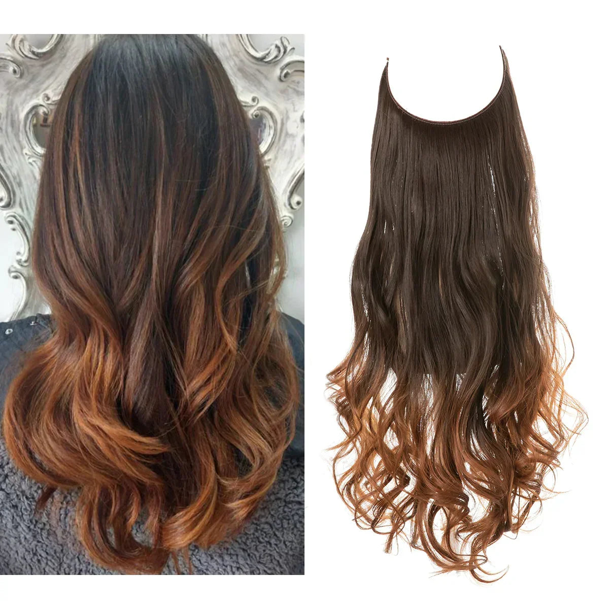 Real Human Hair Extensions - Brown & Blonde Hair Extensions