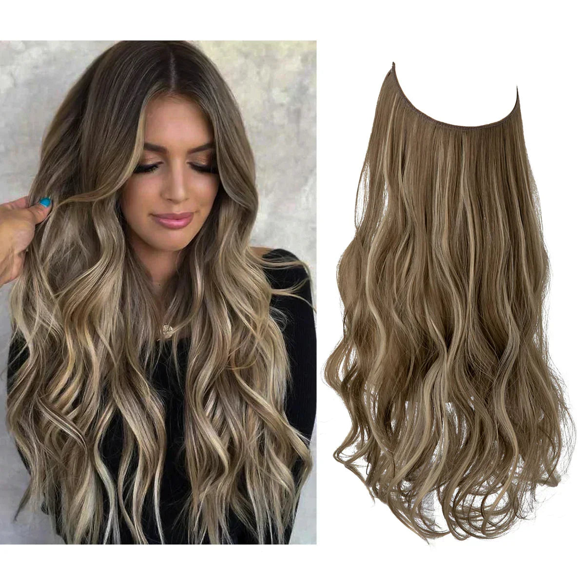 Real Human Hair Extensions - Brown & Blonde Hair Extensions