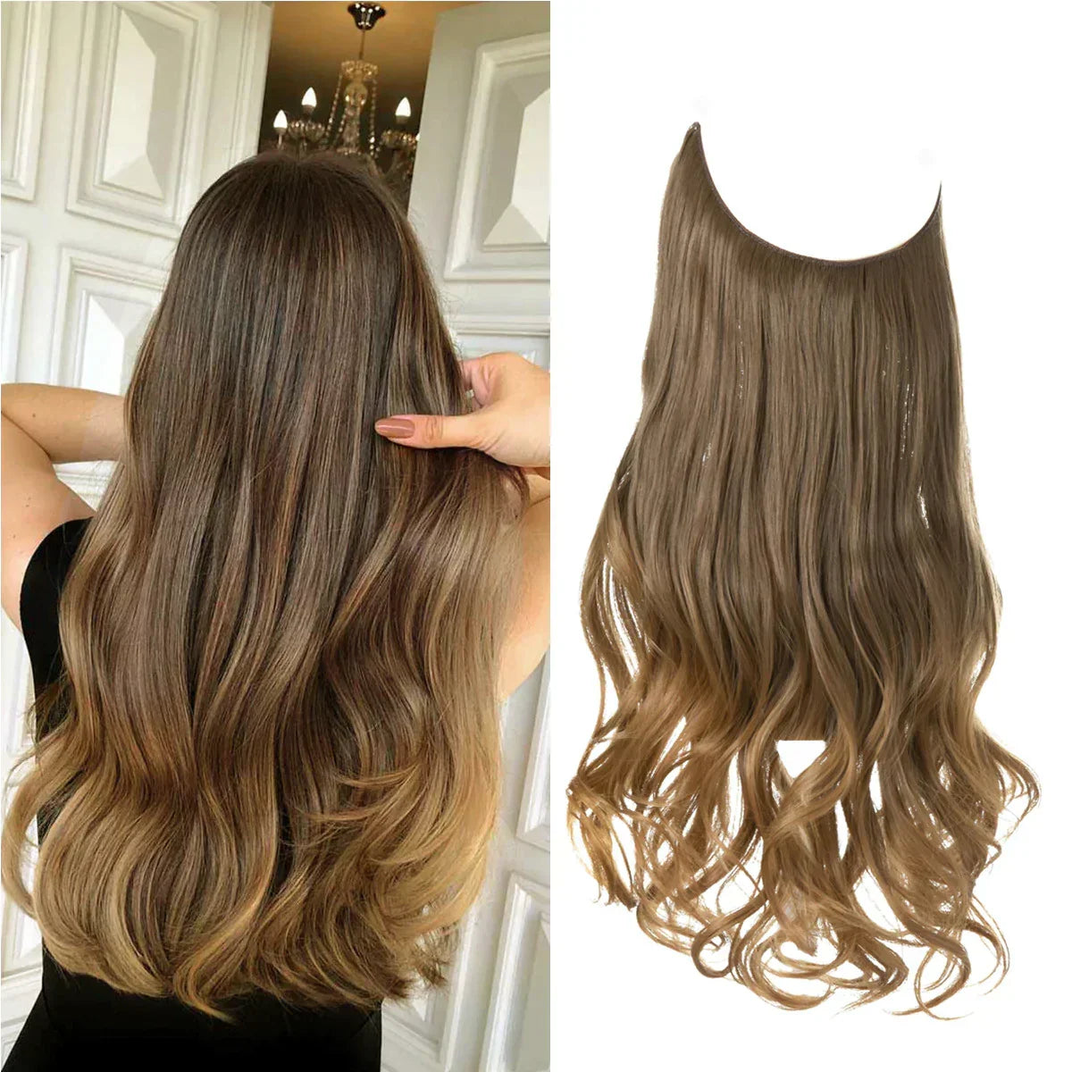 Real Human Hair Extensions - Brown & Blonde Hair Extensions