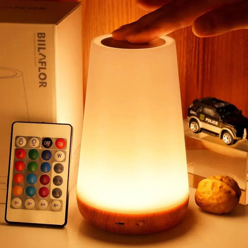 Rechargeable Bedside Lamp - Touch Control - Modern Night Light - Image 2
