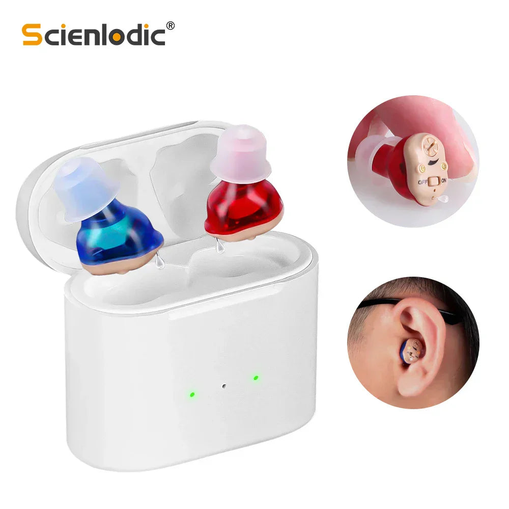 Rechargeable Invisible Hearing Aids for Men and Women