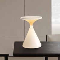 Rechargeable LED Table Lamp - Modern Hourglass Design - Dimmer Function