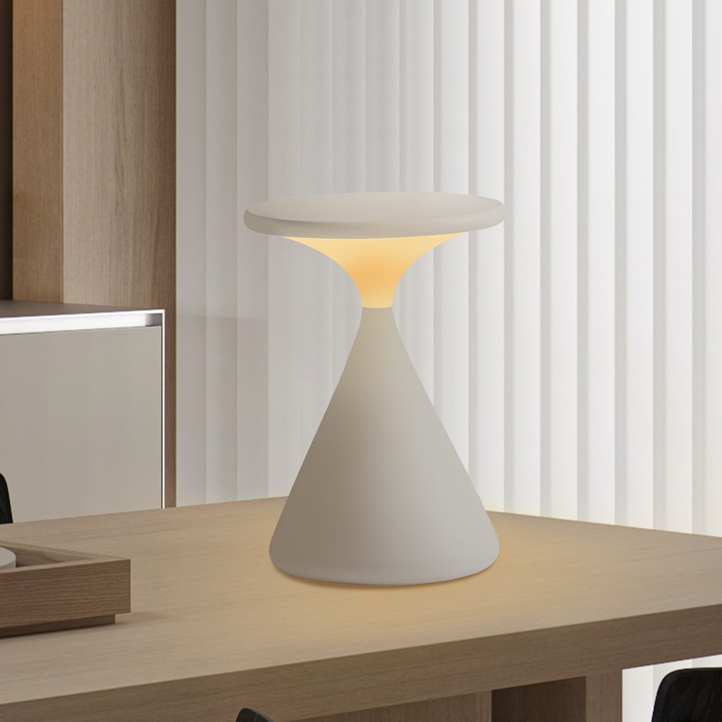 Rechargeable LED Table Lamp - Modern Hourglass Design - Dimmer Function - Image 4