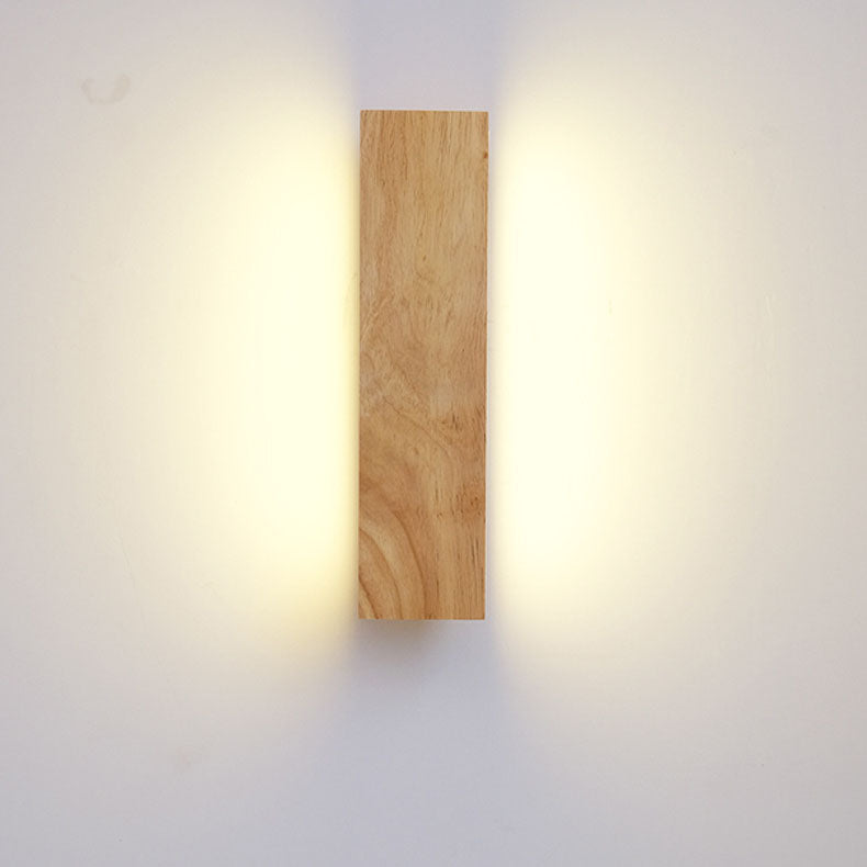 Rectangular Wooden LED Wall Light - Modern Sconce - Minimalist Style - Image 5