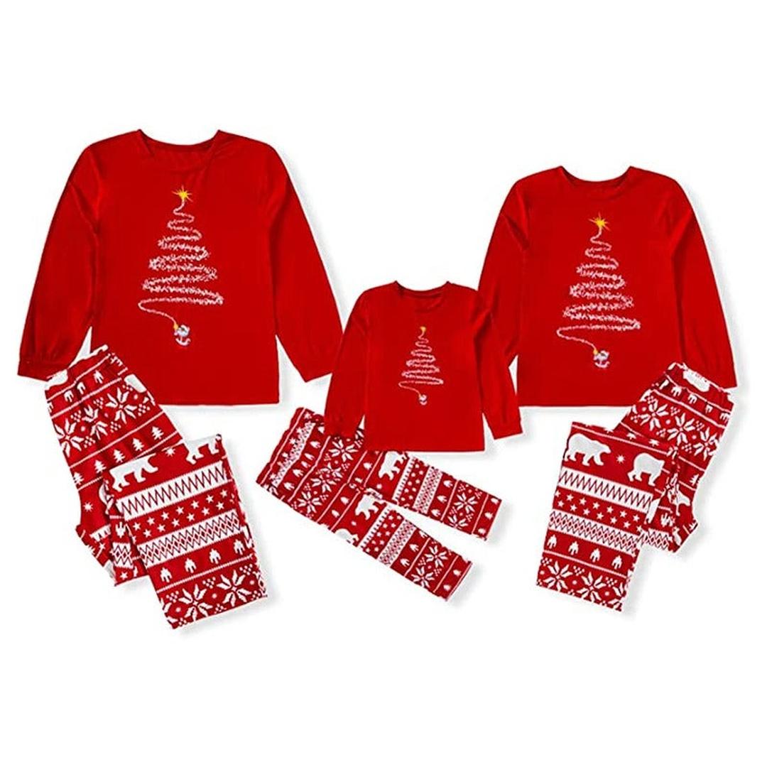 Red Family Christmas Pajama Set | Long Sleeve