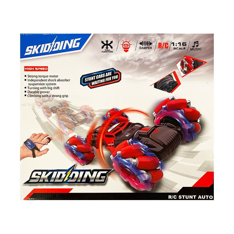 Remote Control Stunt Car with LED Lights & 2 Controllers
