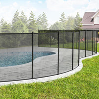 Removable Inground Pool Safety Fence with Mesh Design