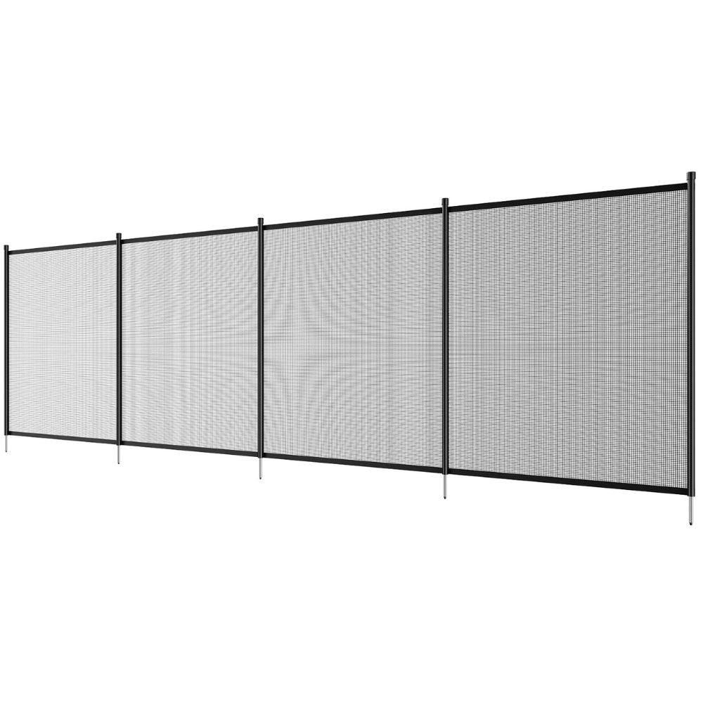 Removable Inground Pool Safety Fence with Mesh Design
