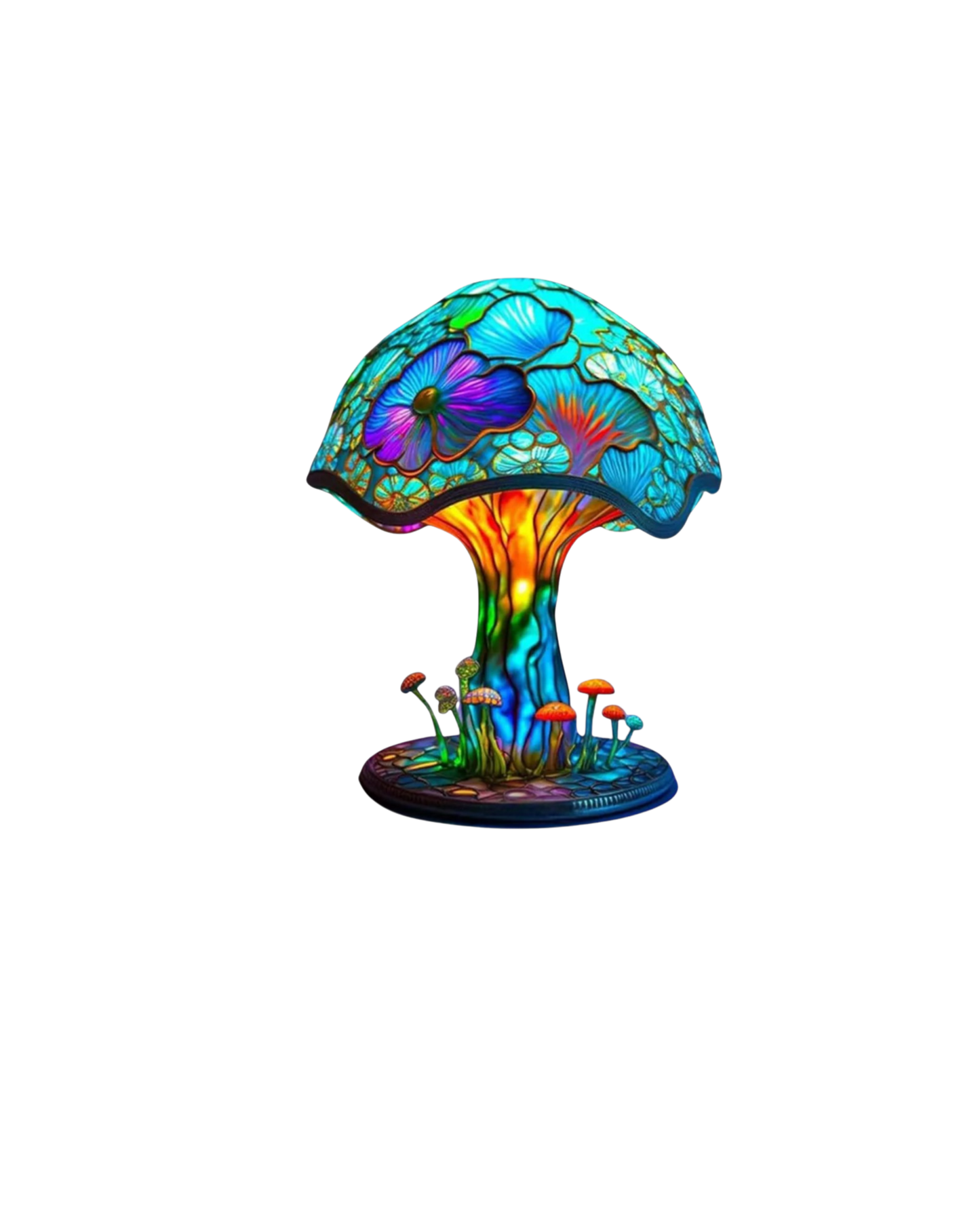 Resin Mushroom Table Lamp - Vintage Style LED Accent Light - Image 10