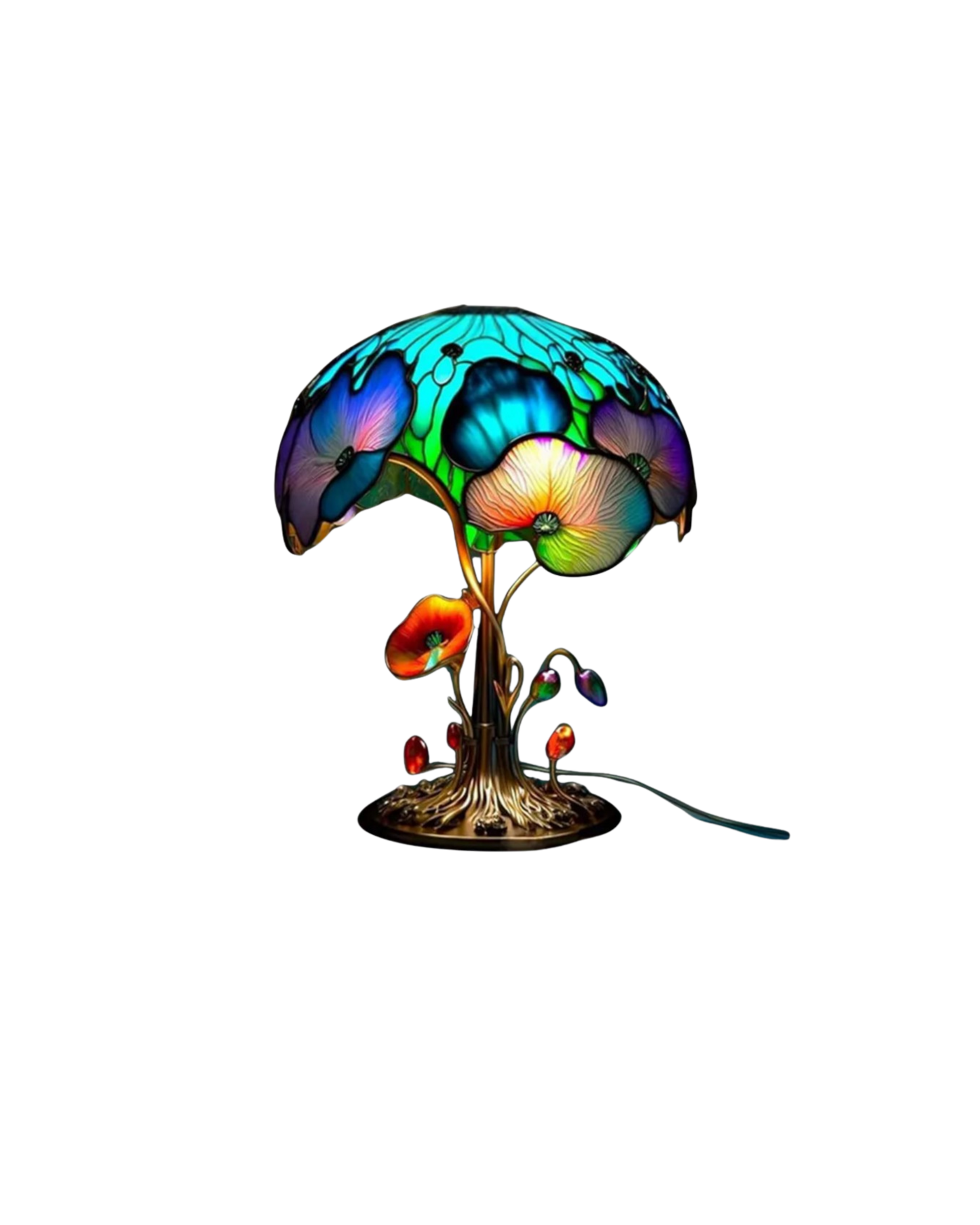 Resin Mushroom Table Lamp - Vintage Style LED Accent Light - Image 3