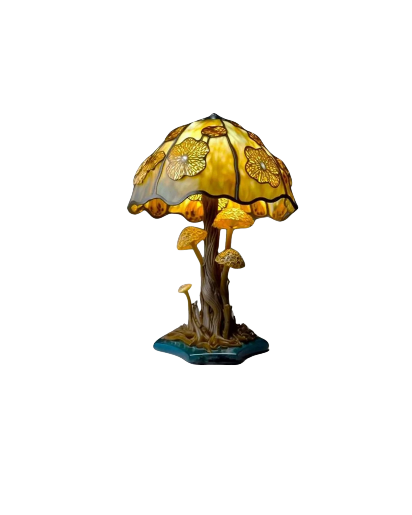 Resin Mushroom Table Lamp - Vintage Style LED Accent Light - Image 6