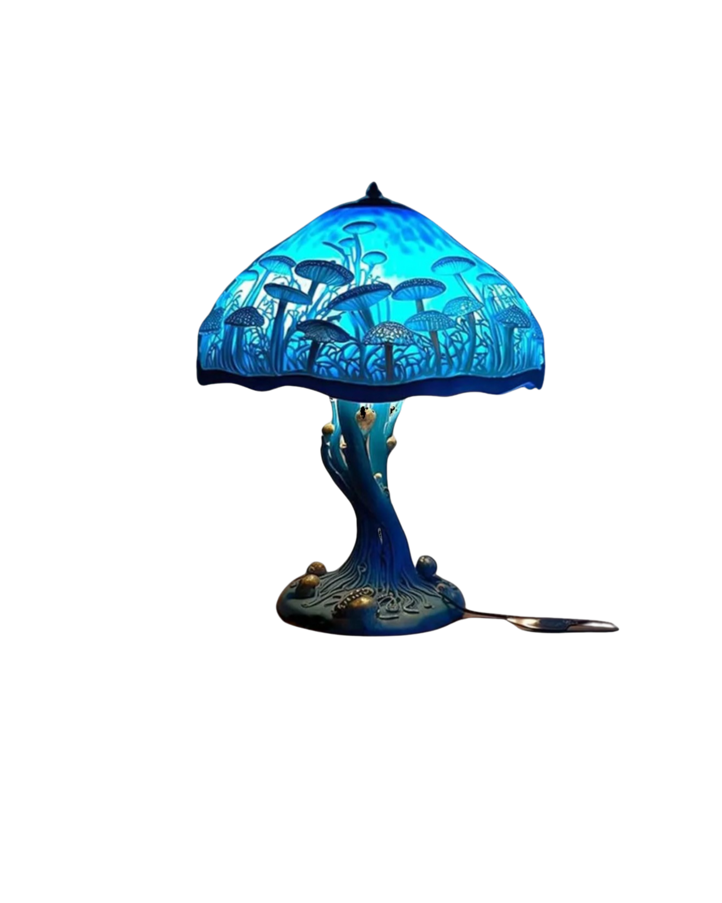 Resin Mushroom Table Lamp - Vintage Style LED Accent Light - Image 8