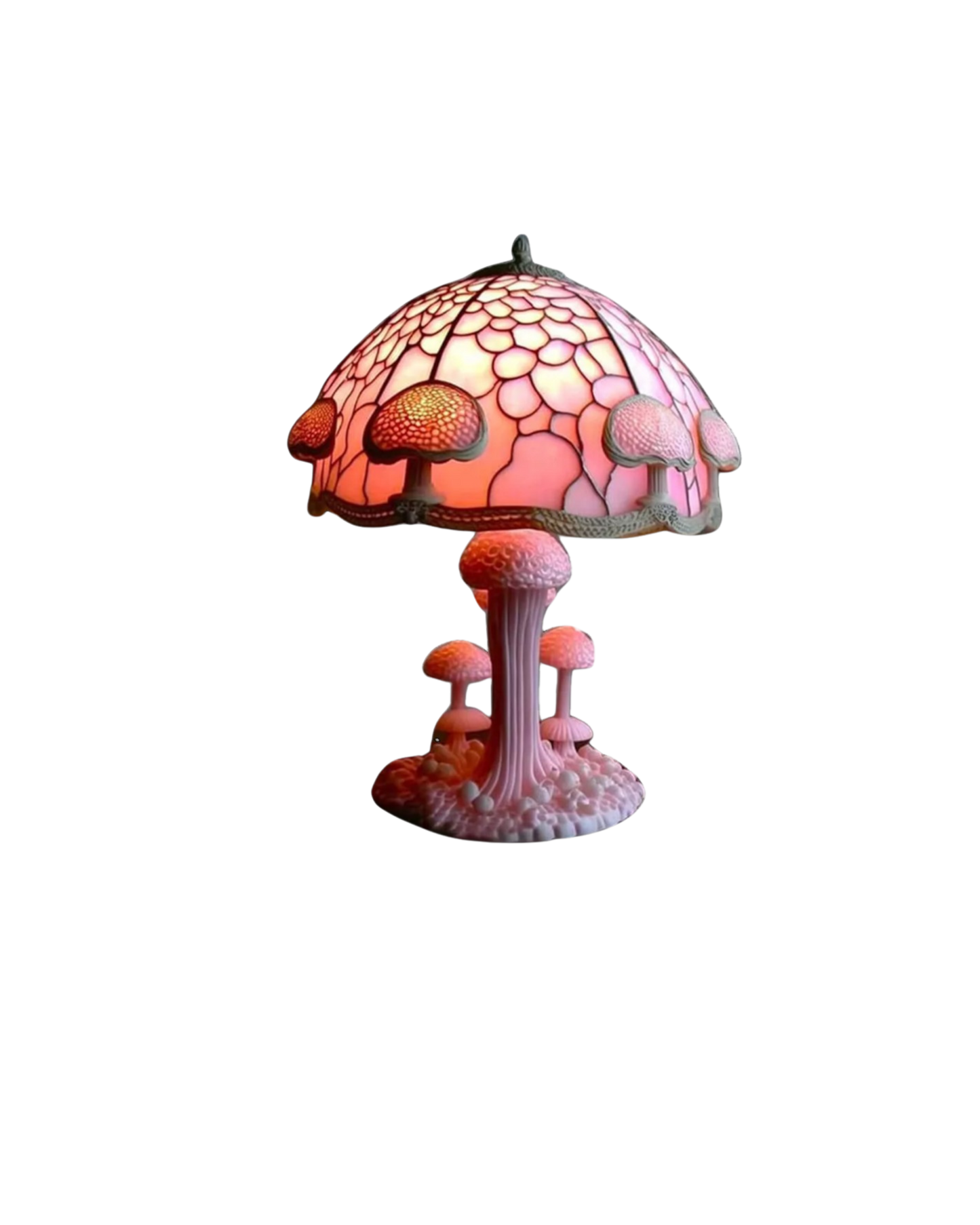 Resin Mushroom Table Lamp - Vintage Style LED Accent Light - Image 9