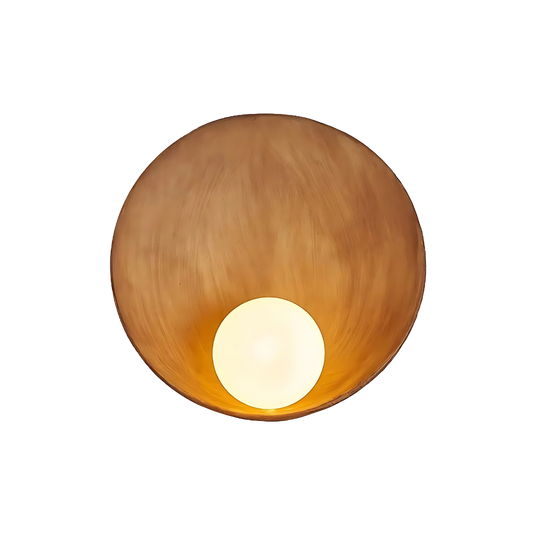 Resin Wall Sconce - Japandi Style - Modern Bowl Light - G9 1-Light - Image 6