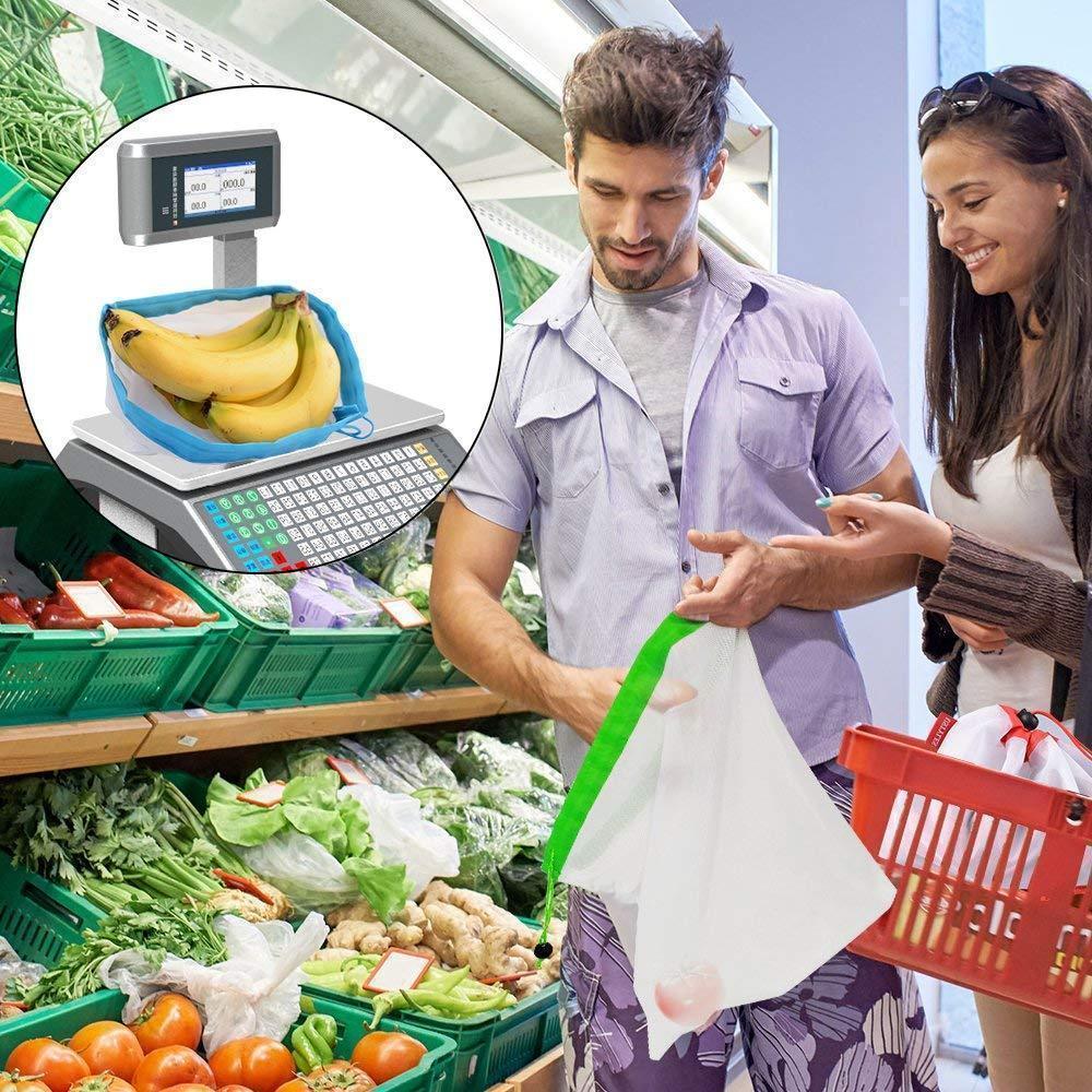 Reusable Breathable Produce Storage Bags - 12 Pack