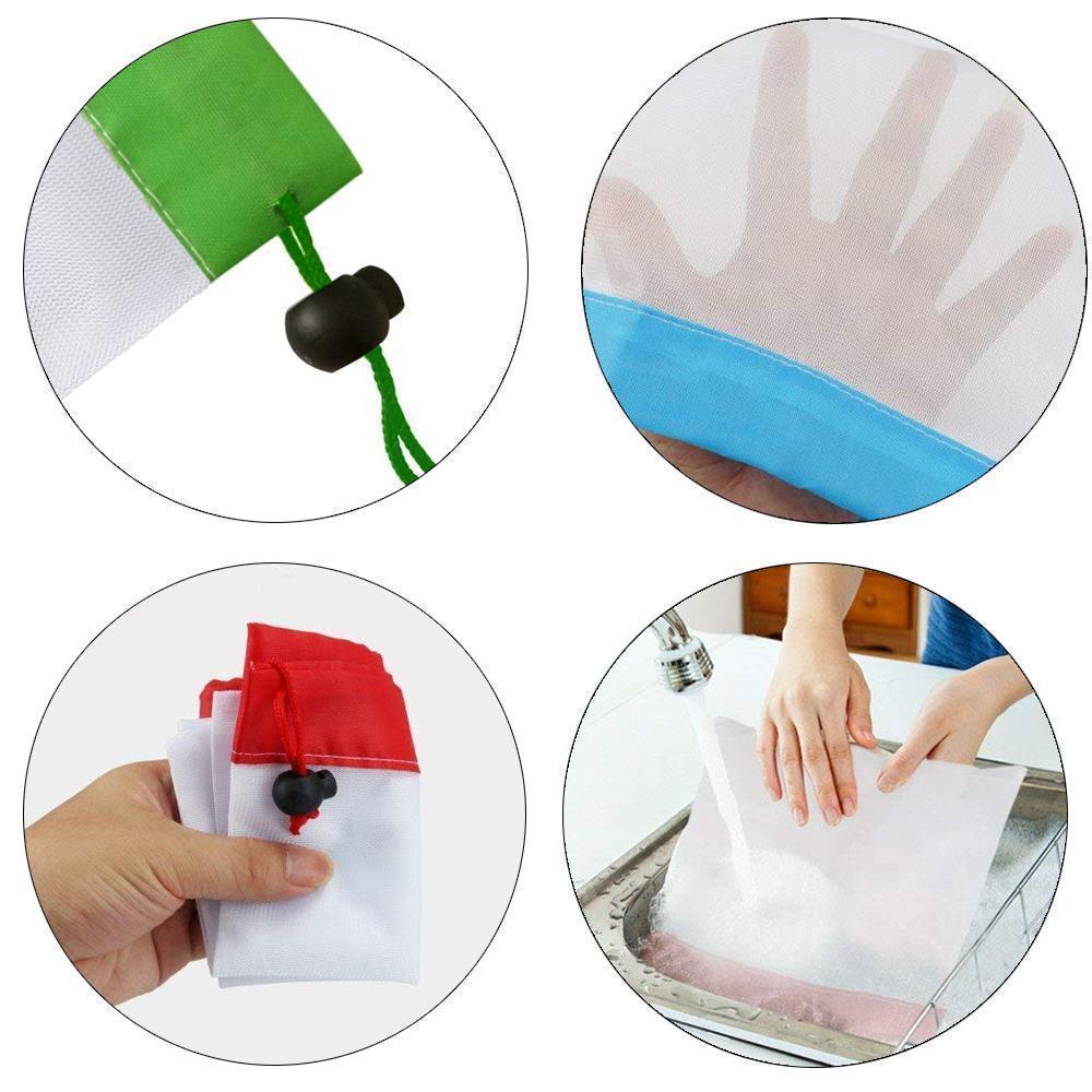 Reusable Breathable Produce Storage Bags - 12 Pack