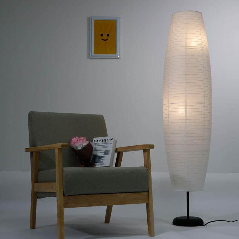 Rice Paper Floor Lamp - Two Light - Modern Minimalist Design - Image 2