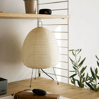 Rice Paper Table Lamp - Japanese Style - Minimalist Bedside Lamp - 30 cm