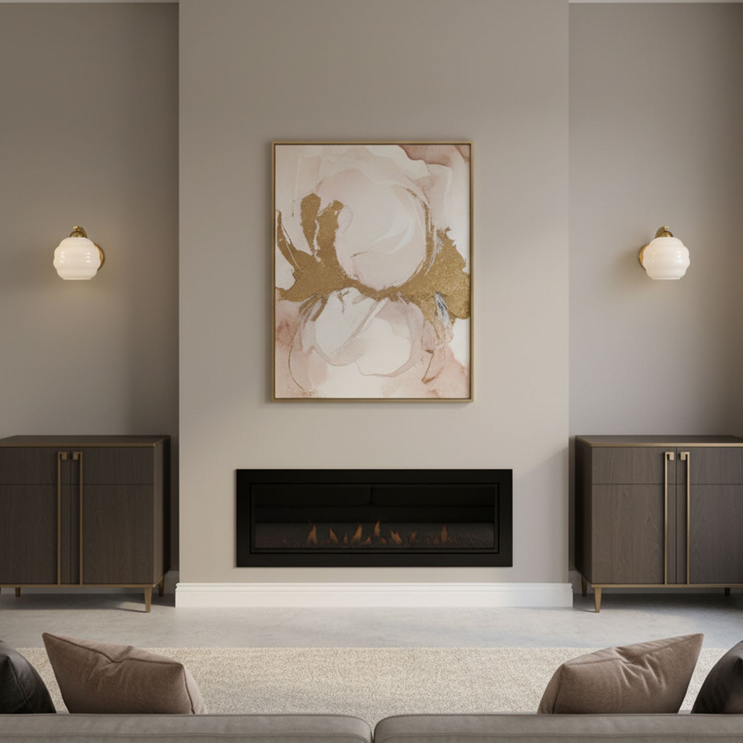 Rippled Glass Wall Sconce - Elegant Metal & Glass Wall Light - Art Deco Style - Image 3