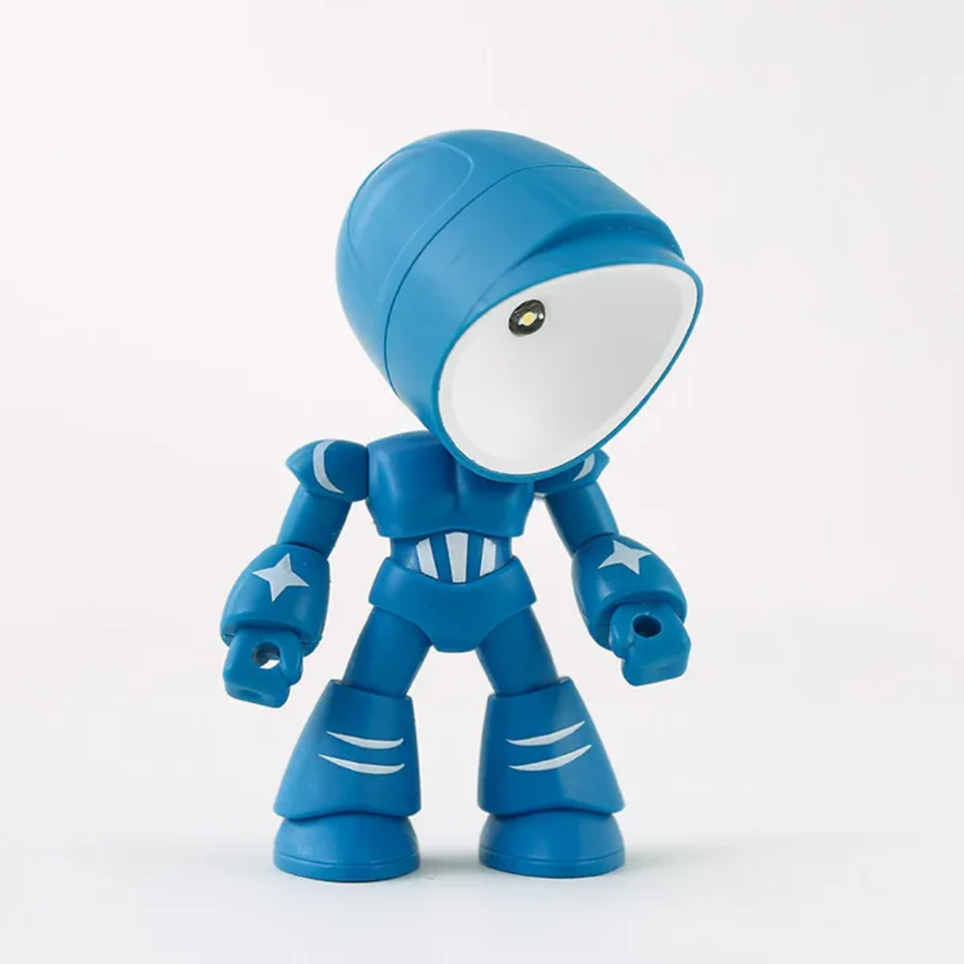 Robot Style Table Lamp - Modern LED Accent Light - Plastic Desk Lamp - Image 6