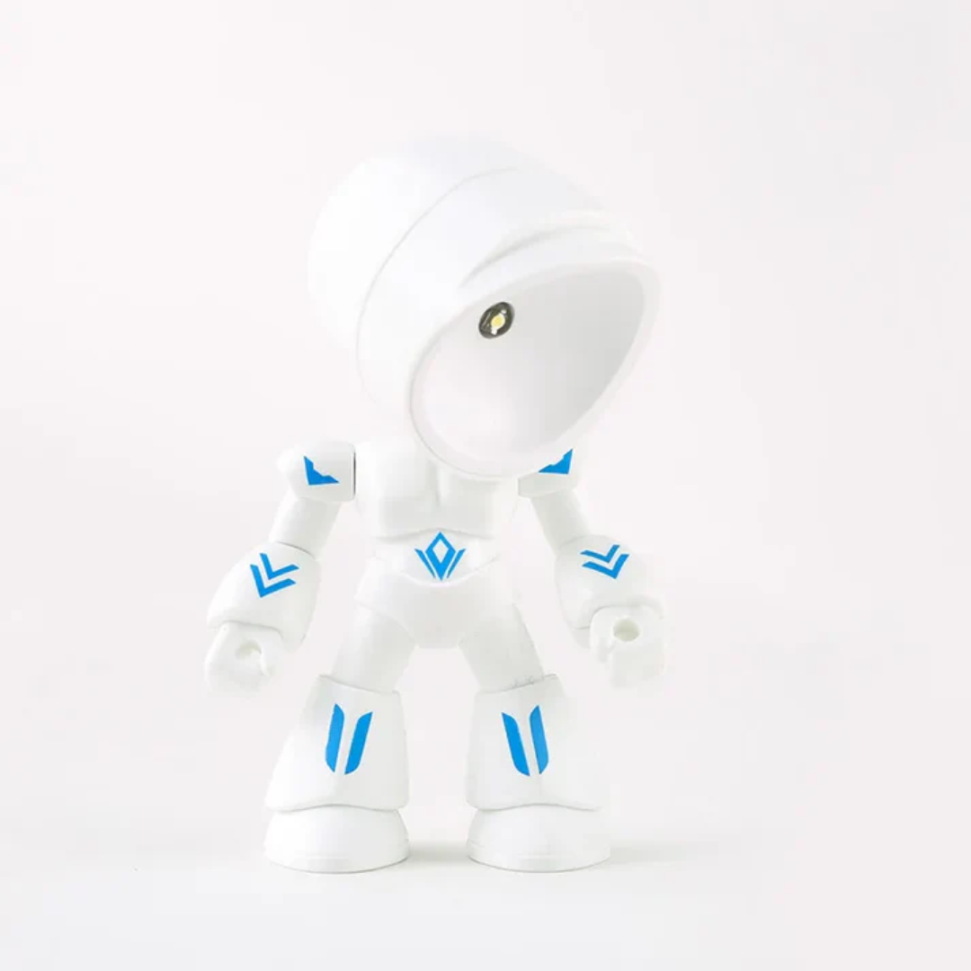 Robot Style Table Lamp - Modern LED Accent Light - Plastic Desk Lamp - Image 7