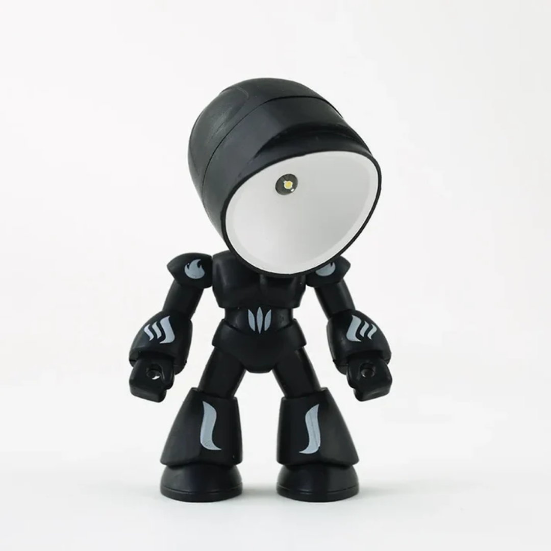 Robot Style Table Lamp - Modern LED Accent Light - Plastic Desk Lamp - Image 9