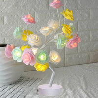 Rose Tree Lamp - LED Table Lamp - Decorative Artificial Tree - Warm White
