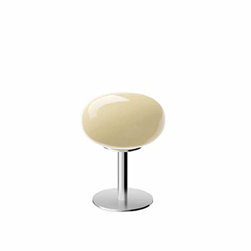Round Glass Table Lamp - Stylish Bedside Light - Modern Desk Lamp - Image 1