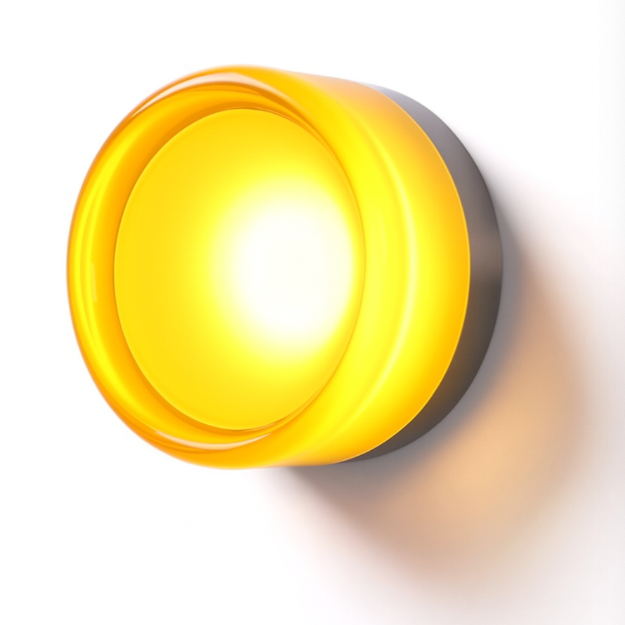 Round Glass Wall Sconce - Modern LED Wall Light Fixture - Stylish Lighting - Image 3