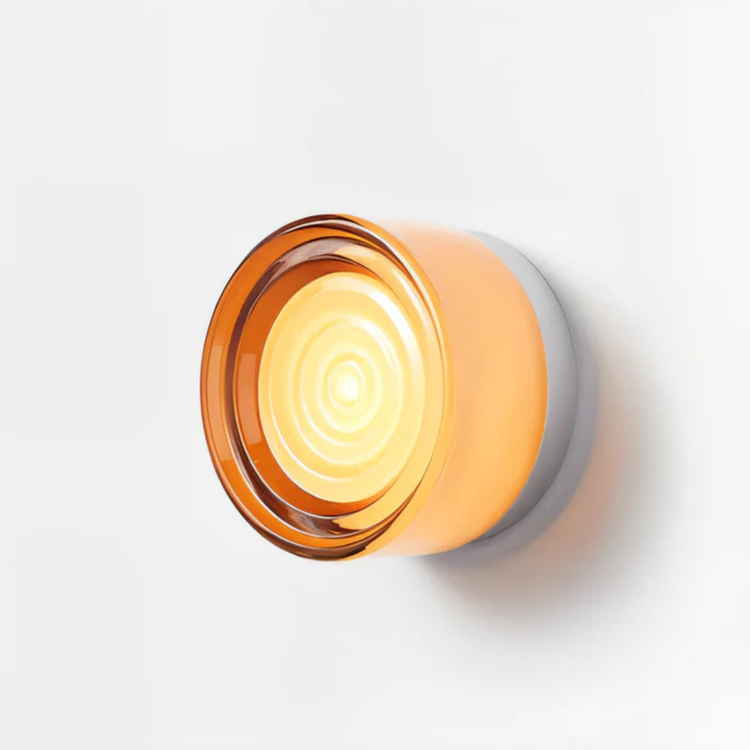 Round Glass Wall Sconce - Modern LED Wall Light Fixture - Stylish Lighting - Image 9