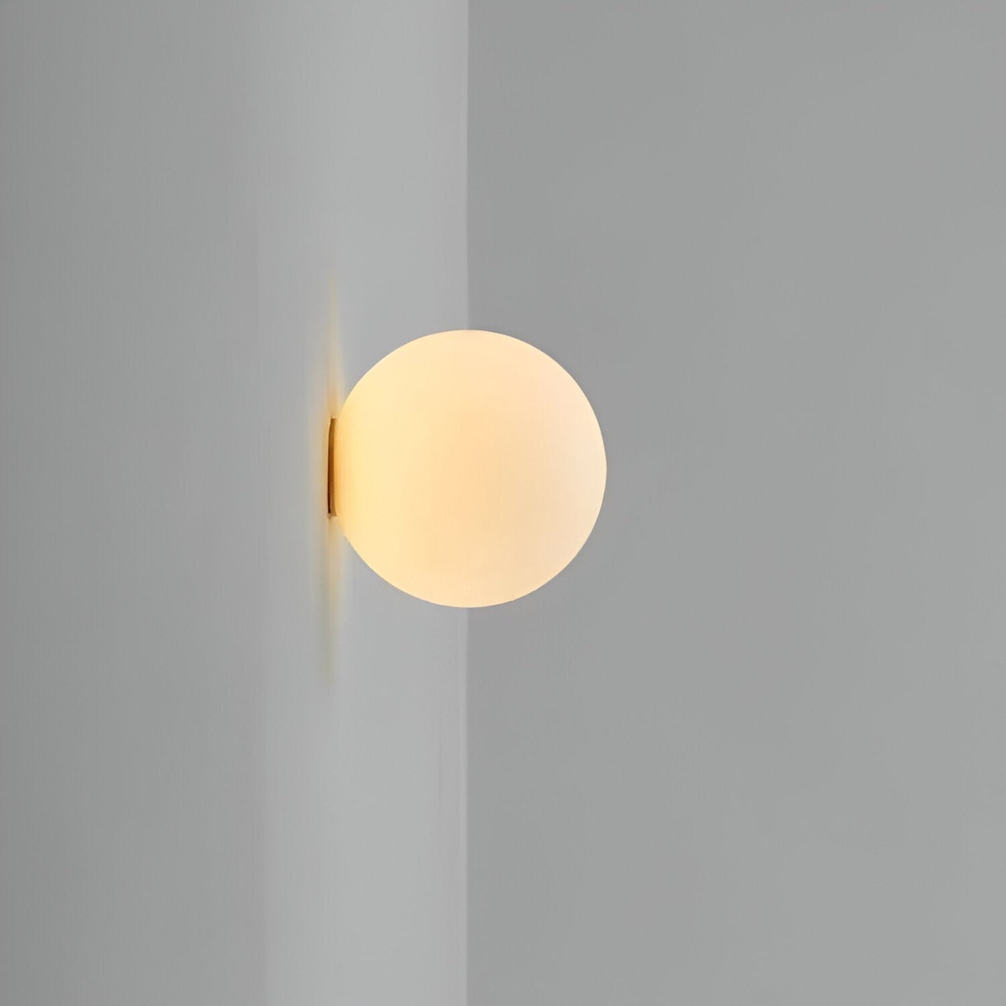 Round Glass Wall Sconce - Modern Style - Minimalist Lighting - Image 2