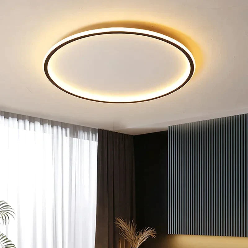 Round LED Ceiling Lamp - Modern Style - Aluminium and Wrought Iron - Image 3