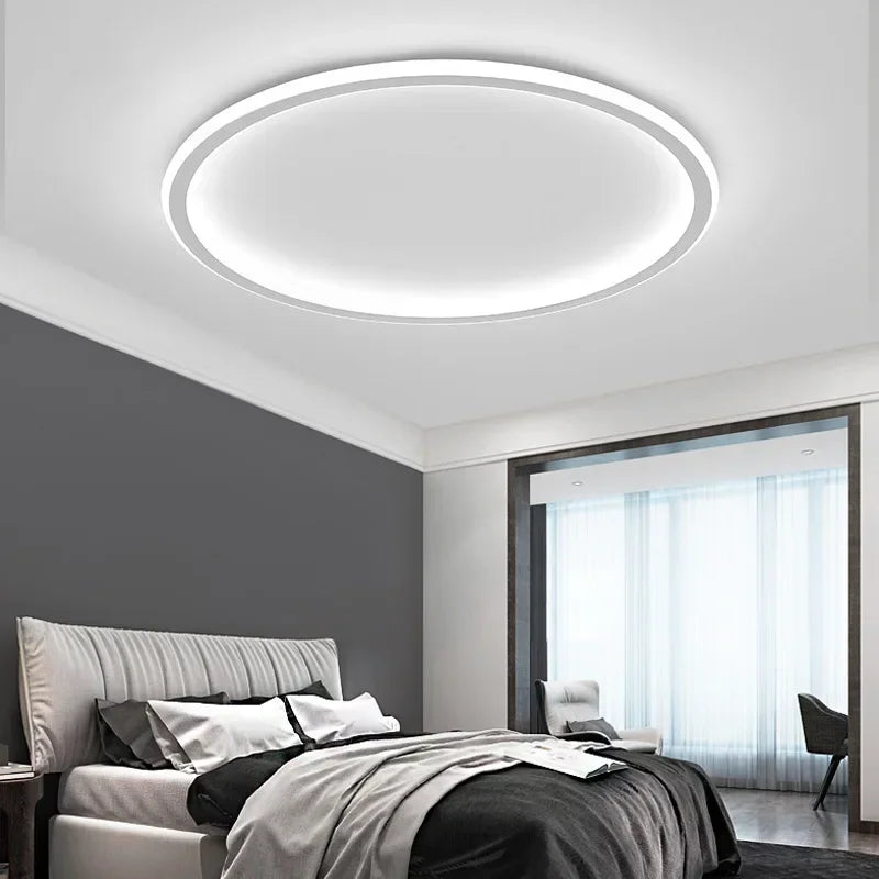 Round LED Ceiling Lamp - Modern Style - Aluminium and Wrought Iron - Image 6